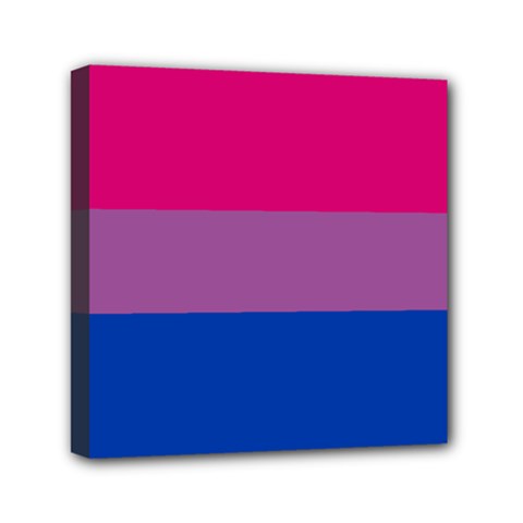 Bisexual Pride Flag Bi Lgbtq Flag Mini Canvas 6  X 6  (stretched) by lgbtnation