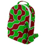 Paper Pattern Texture Parchment Flap Pocket Backpack (Small)