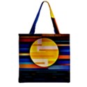 Background Abstract Horizon Zipper Grocery Tote Bag View2
