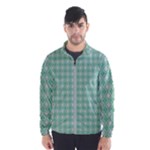 Argyle Light Green Pattern Men s Windbreaker