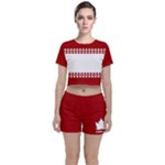 Canada Classic Crop Top and Shorts Co-Ord Set