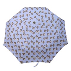 Kawaii Dougnut Blue Pattern Folding Umbrellas by snowwhitegirl
