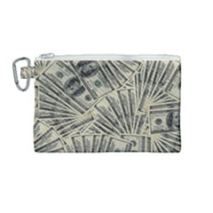 Hundred Dollars Canvas Cosmetic Bag (medium) by snowwhitegirl