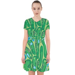 Golf Course Par Golf Course Green Copy Adorable In Chiffon Dress by Nexatart
