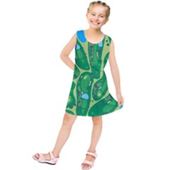 Golf Course Par Golf Course Green Copy Kids  Tunic Dress by Nexatart