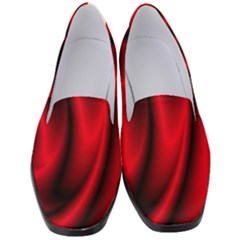 Background Red Color Swirl Women s Classic Loafer Heels by Nexatart