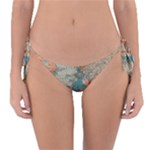 World Map Vintage Reversible Bikini Bottom