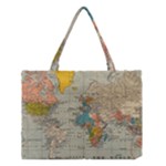World Map Vintage Medium Tote Bag