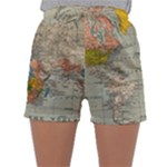 World Map Vintage Sleepwear Shorts