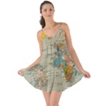 World Map Vintage Love the Sun Cover Up