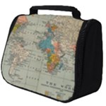 World Map Vintage Full Print Travel Pouch (Big)