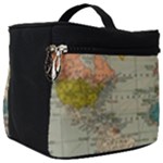 World Map Vintage Make Up Travel Bag (Big)