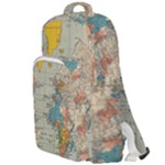 World Map Vintage Double Compartment Backpack