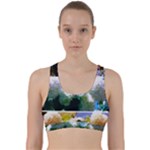 Snowball Branch Collage (I) Back Weave Sports Bra