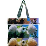 Snowball Branch Collage (I) Canvas Travel Bag