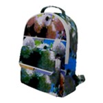 Snowball Branch Collage (I) Flap Pocket Backpack (Large)