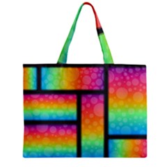 Background Colorful Abstract Zipper Mini Tote Bag by Pakrebo