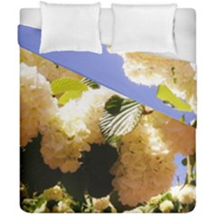 Yellow Snowball Branch Duvet Cover Double Side (california King Size) by okhismakingart
