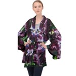 Galaxy Tulip Velvet Kimono Robe