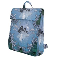 Surfboard With Dolphin Flap Top Backpack by FantasyWorld7