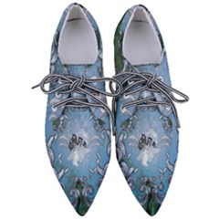 Surfboard With Dolphin Pointed Oxford Shoes by FantasyWorld7