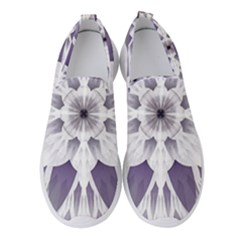 Fractal Floral Pattern Decorative Women s Slip On Sneakers by Pakrebo