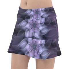 Fractal Flower Lavender Art Tennis Skirt by Pakrebo