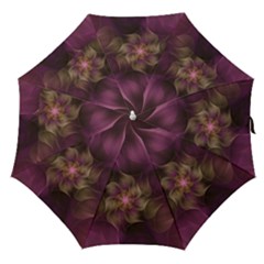 Fractal Pink Lavender Flower Bloom Straight Umbrellas by Pakrebo