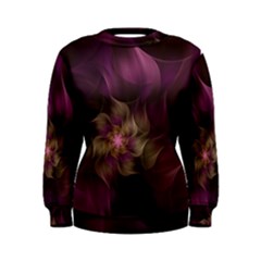 Fractal Pink Lavender Flower Bloom Women s Sweatshirt by Pakrebo
