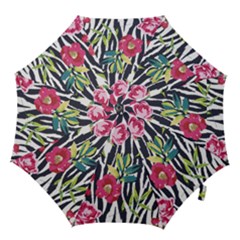 Seamless Flower Patterns Vector 01 Hook Handle Umbrellas (small) by Sobalvarro