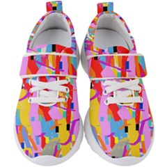 Confetti Nights 2a Kids  Velcro Strap Shoes by impacteesstreetweartwo