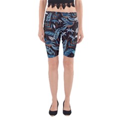 Birds In The Nature Yoga Cropped Leggings