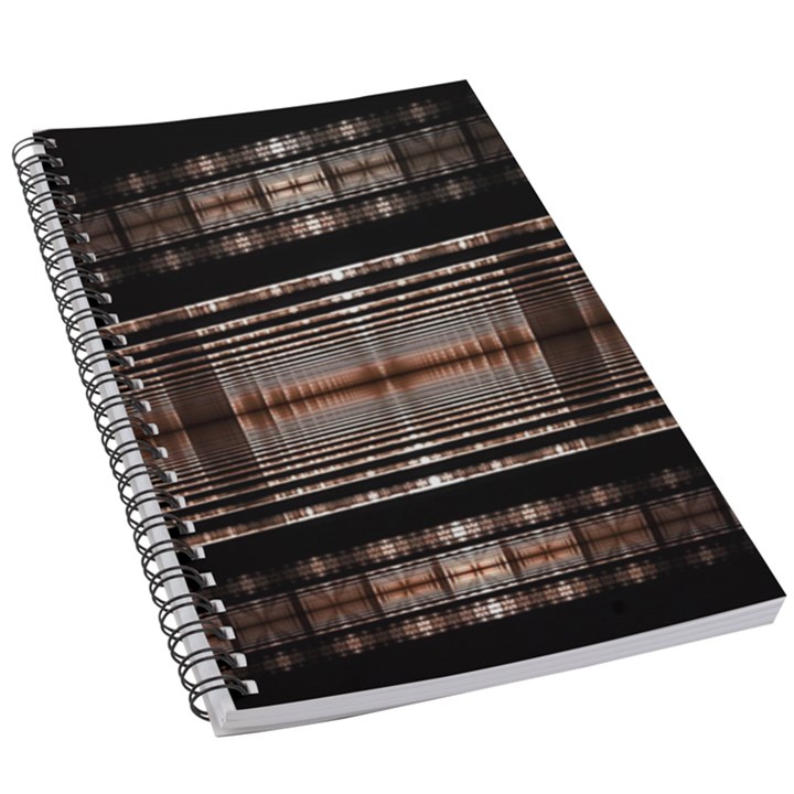 Fractal Fractal Art Design Geometry 5.5  x 8.5  Notebook