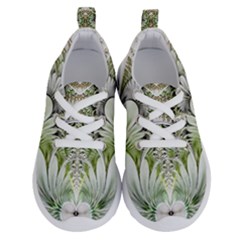 Fractal Delicate White Background Running Shoes