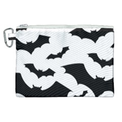 Deathrock Bats Canvas Cosmetic Bag (xl) by ArtistRoseanneJones