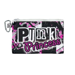 Punk Princess Canvas Cosmetic Bag (medium) by ArtistRoseanneJones