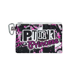 Punk Princess Canvas Cosmetic Bag (small) by ArtistRoseanneJones