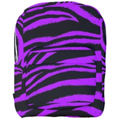 Purple Zebra Full Print Backpack by ArtistRoseanneJones
