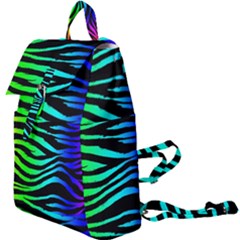 Rainbow Zebra Buckle Everyday Backpack by ArtistRoseanneJones