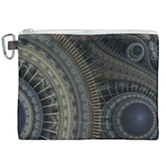 Fractal Spikes Gears Abstract Canvas Cosmetic Bag (xxl) by Pakrebo