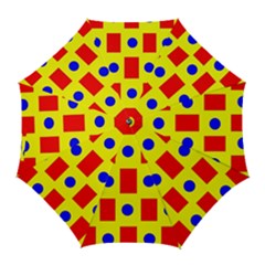 Pattern Design Backdrop Red Blue Yellow Golf Umbrellas by Pakrebo