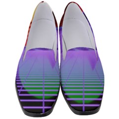 Synthwave Retrowave Synth Women s Classic Loafer Heels by Pakrebo