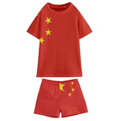 China Flag Kids  Swim Tee And Shorts Set by FlagGallery
