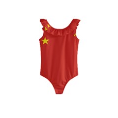 China Flag Kids  Frill Swimsuit by FlagGallery
