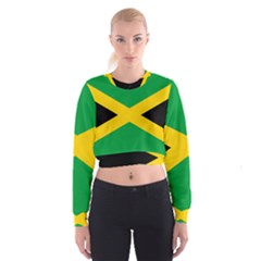 Jamaica Flag Cropped Sweatshirt by FlagGallery
