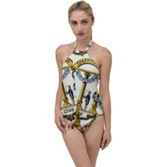 Historical Coat Of Arms Of Georgia Go With The Flow One Piece Swimsuit by abbeyz71