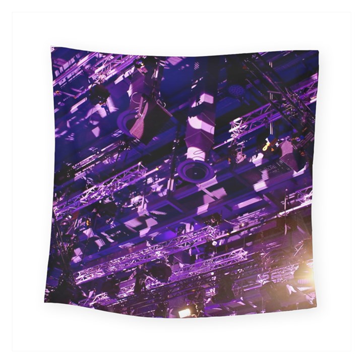 Light Violet Purple Technology Square Tapestry (Small)