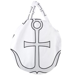 Anchored Cross Giant Round Zipper Tote by abbeyz71
