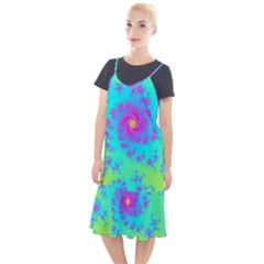 Spiral Fractal Abstract Pattern Camis Fishtail Dress by Pakrebo