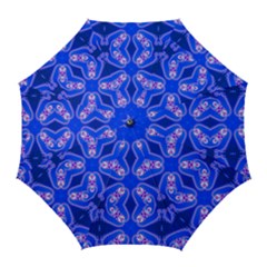 Seamless Fractal Blue Wallpaper Golf Umbrellas by Pakrebo